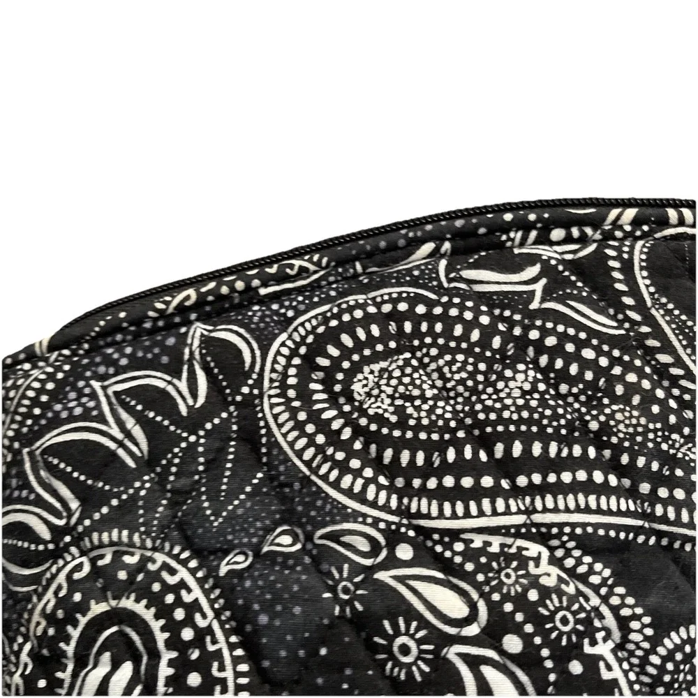 Vera Bradley Grand Travel Cosmetic Makeup Bag Lighten Up Stellar Paisley